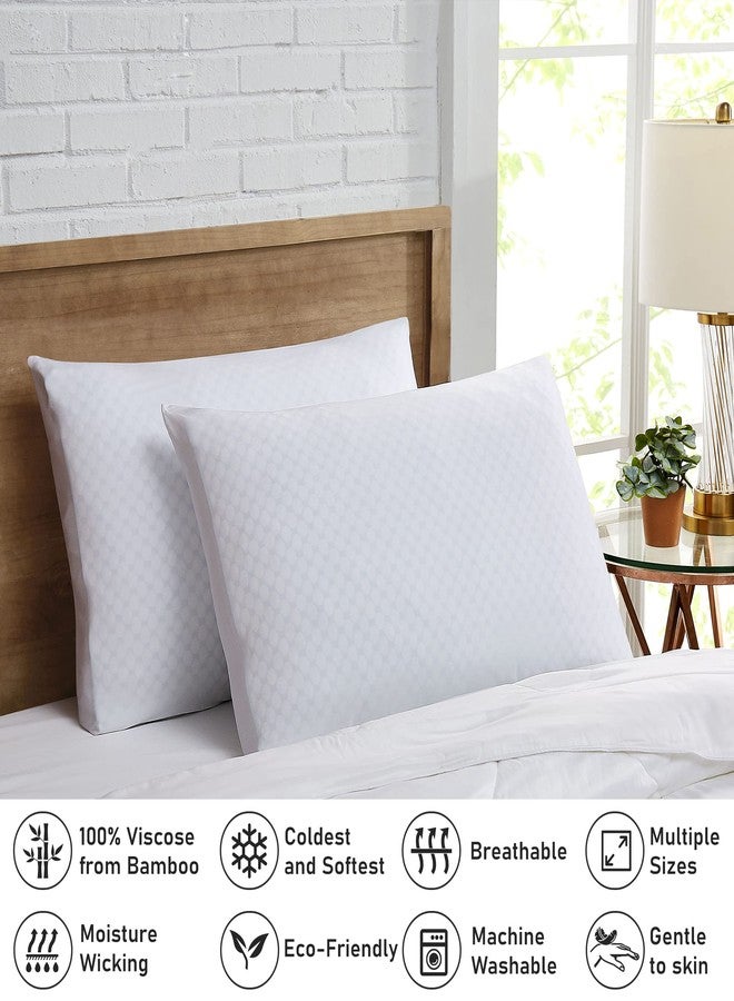 ذا كولديست ووتر طقم أغطية وسائد كولدست (قطعتان) - عبوة من غطاءي وسادة بإغلاق ظرفي، غطاء وسادة يسمح بمرور الهواء - 100% فيسكوز مشتق من الخيزران - Image 2